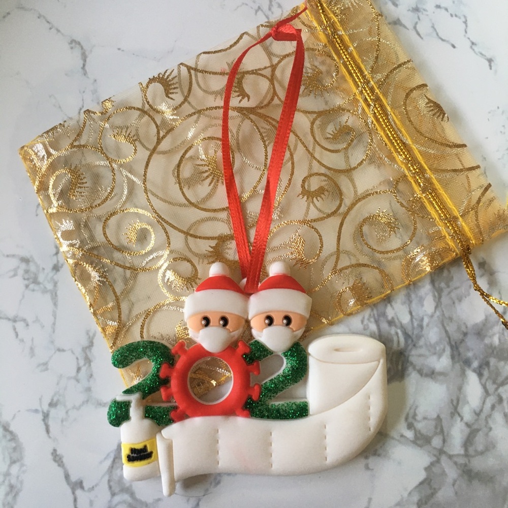 Family of 2 2020 Coronavirus Quarantine Ornament - Picture 6 of 6